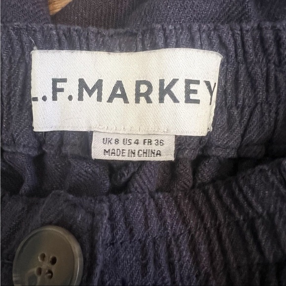 L.F. Markey Fergus Trouser // navy blue // 100% linen - Picture 7 of 8